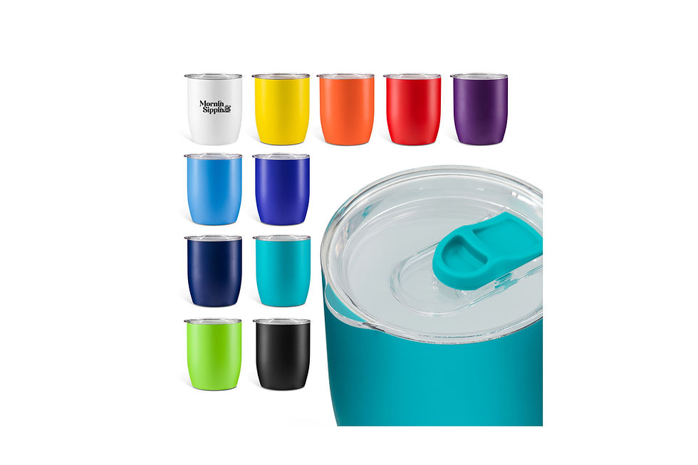 Custom-branded ceramic coated cups combine a smooth premium finish with practical drinkware for corporate promotions