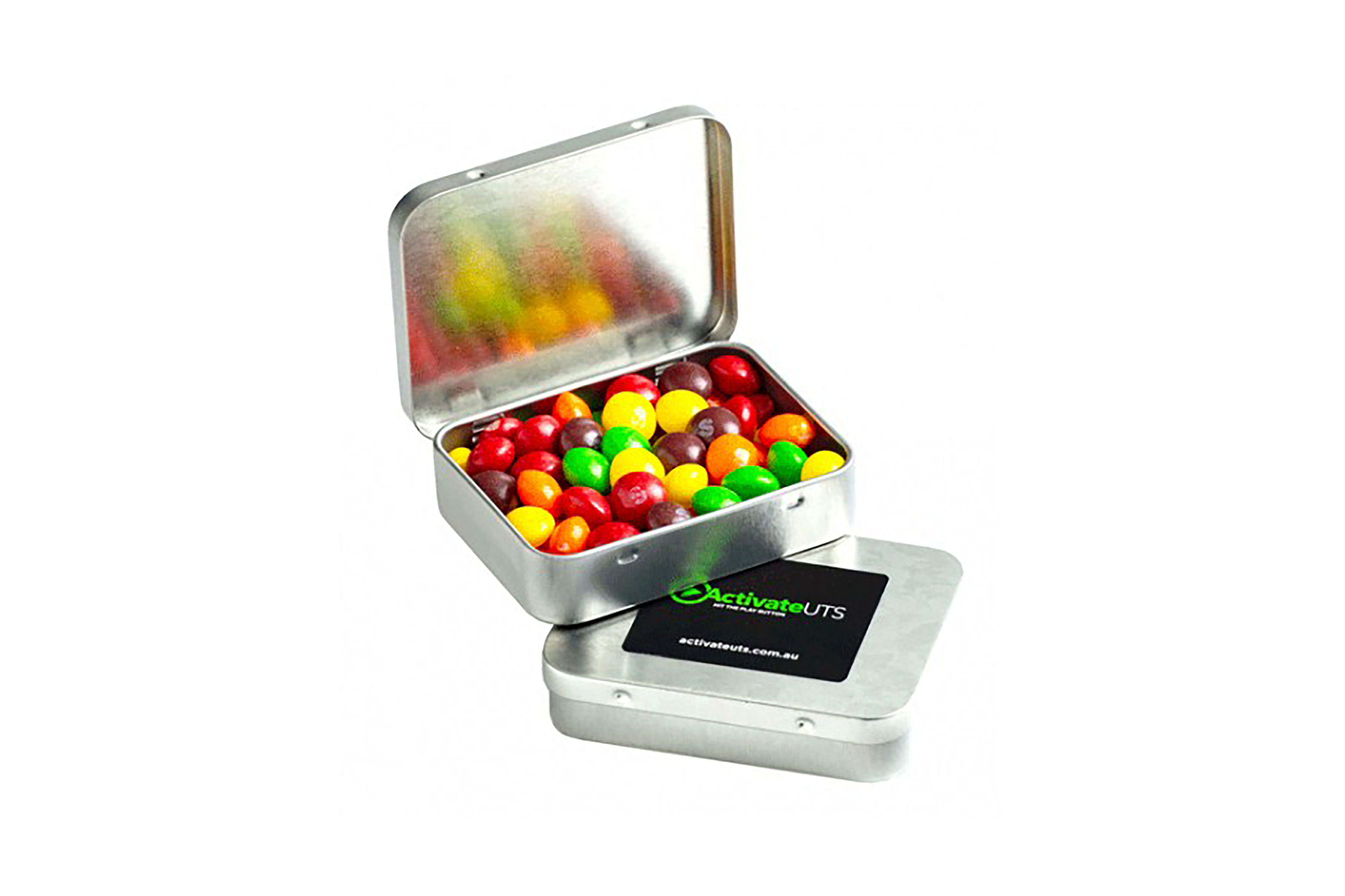 Merchandise Up - Promotional Skittles Hinged Tins