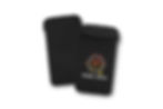 Branded neoprene phone sleeve offering lightweight cushioning for smartphones, perfect for promotional use.