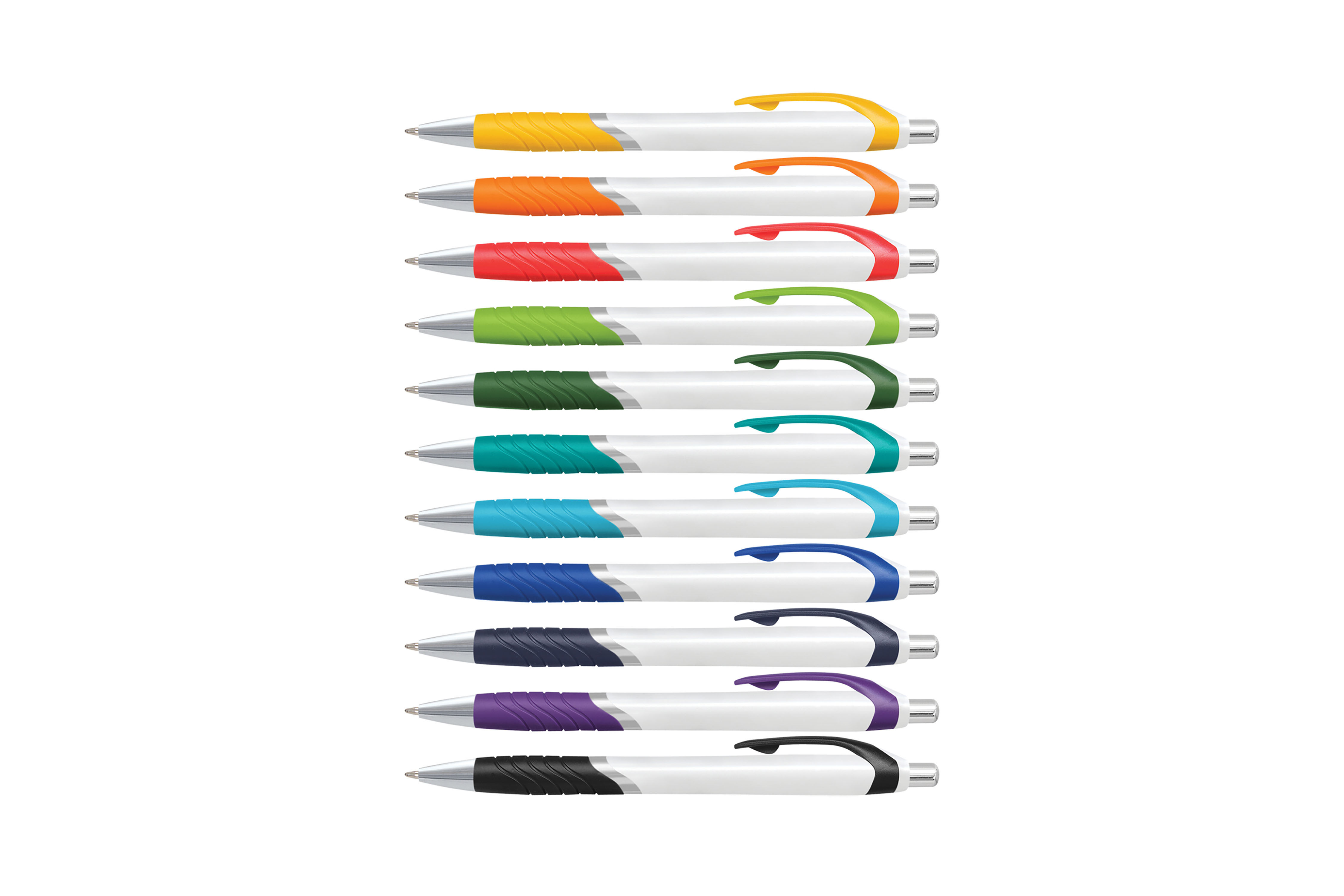 Low-cost plastic pen with custom logo, designed for large-scale promotional campaigns