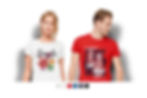 Custom SOLS Pioneer organic T-shirts with printed logos, perfect for eco-friendly brand promotions.