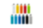 Custom branded aluminium bottles with carabiner 750ml for outdoor promotions, corporate gifts, and active lifestyles