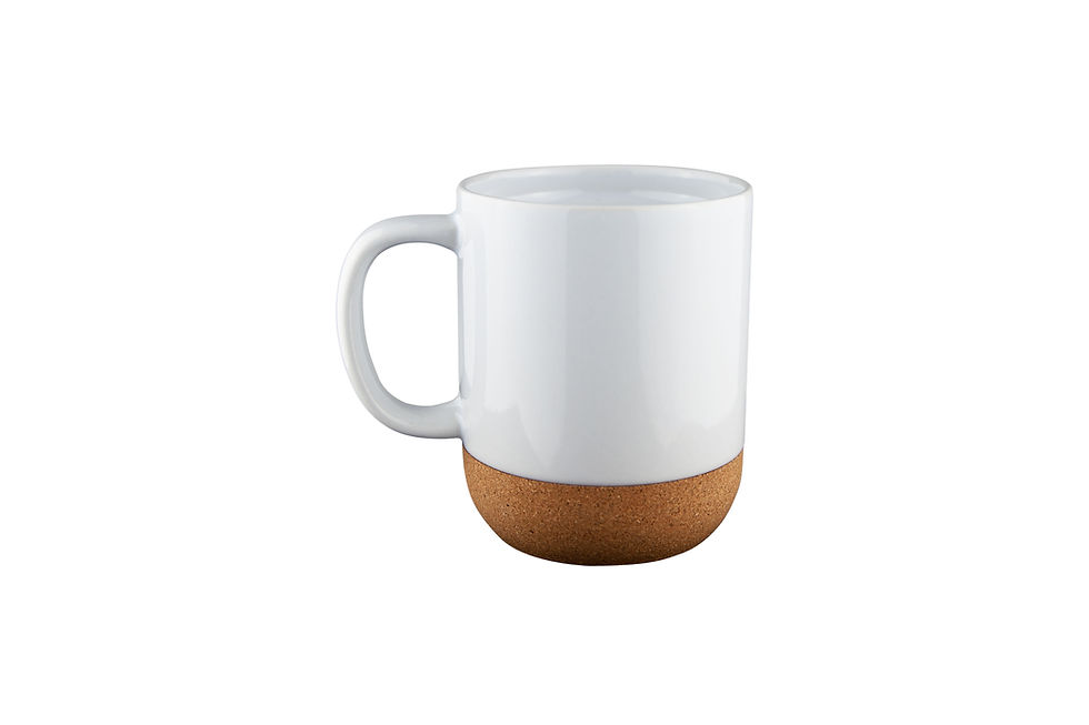 Thumbnail: An appealing alternative to traditional promotional drinkware, the cork base mug suits staff rewards and conferences