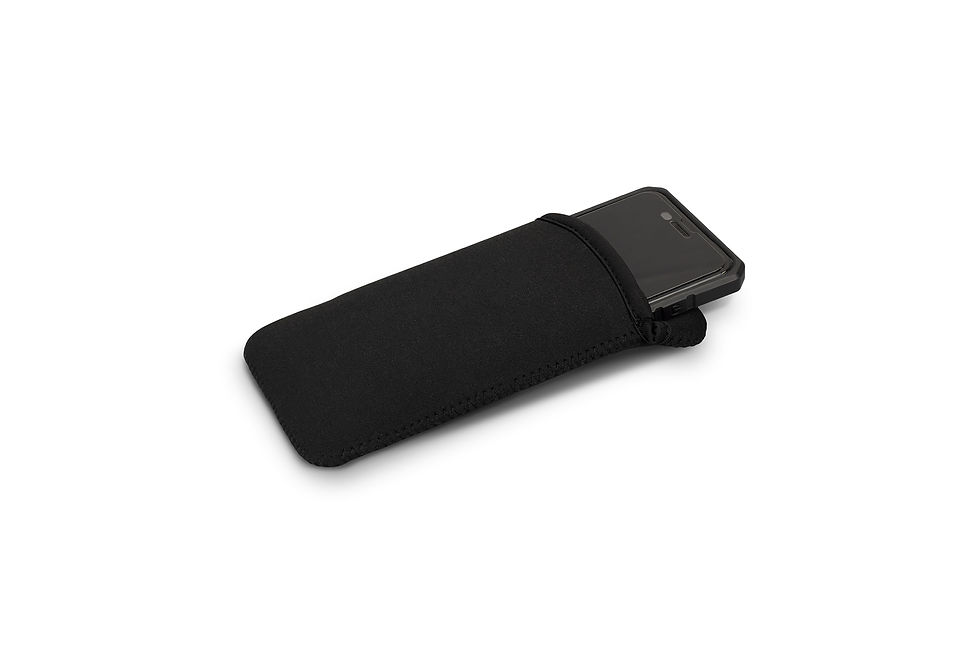 Thumbnail: Neoprene phone holder with corporate branding, great for travel, gyms, and mobile-focused promotions.