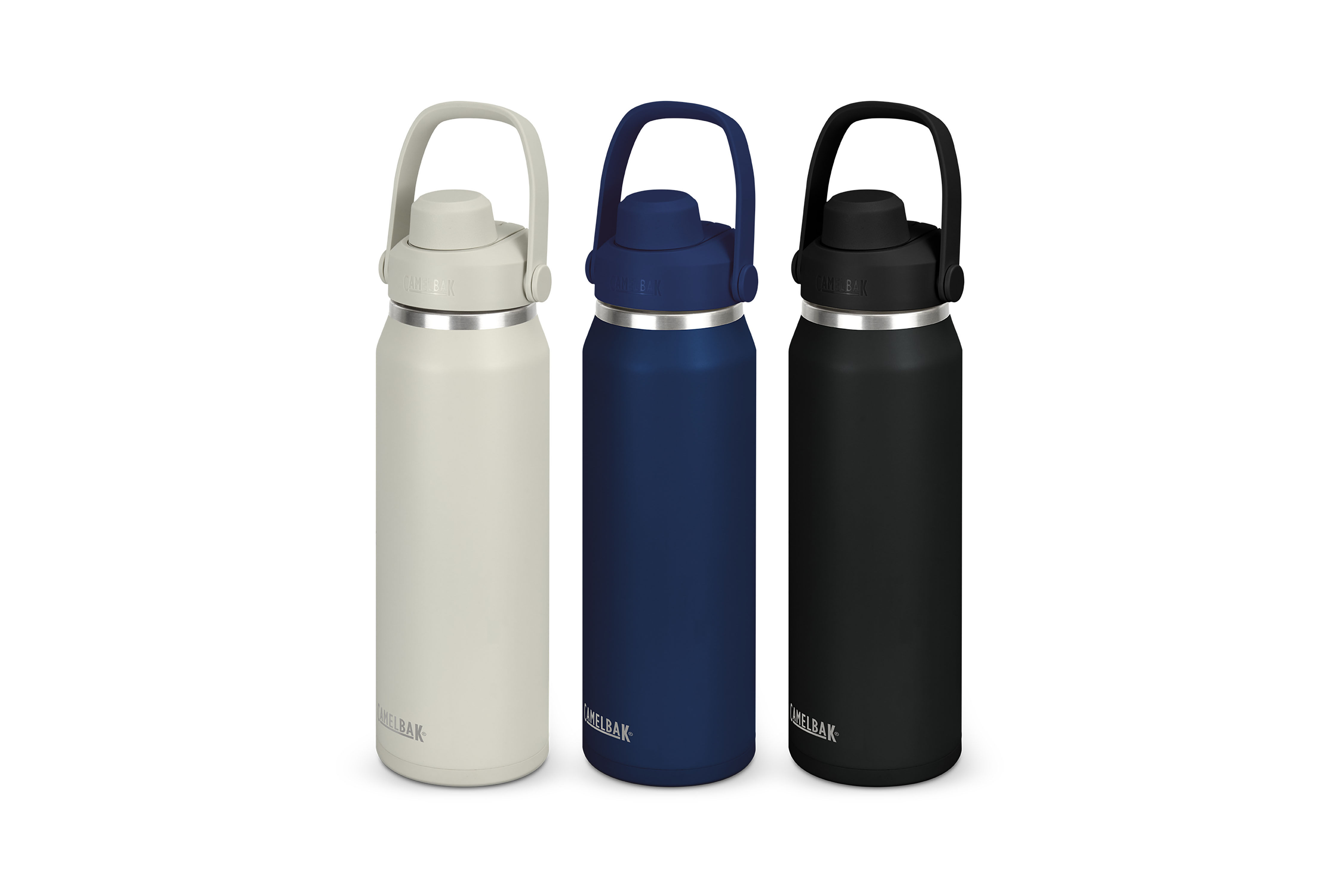 Premium custom-branded double wall bottles, ideal for keeping drinks hot or cold while promoting your brand.
