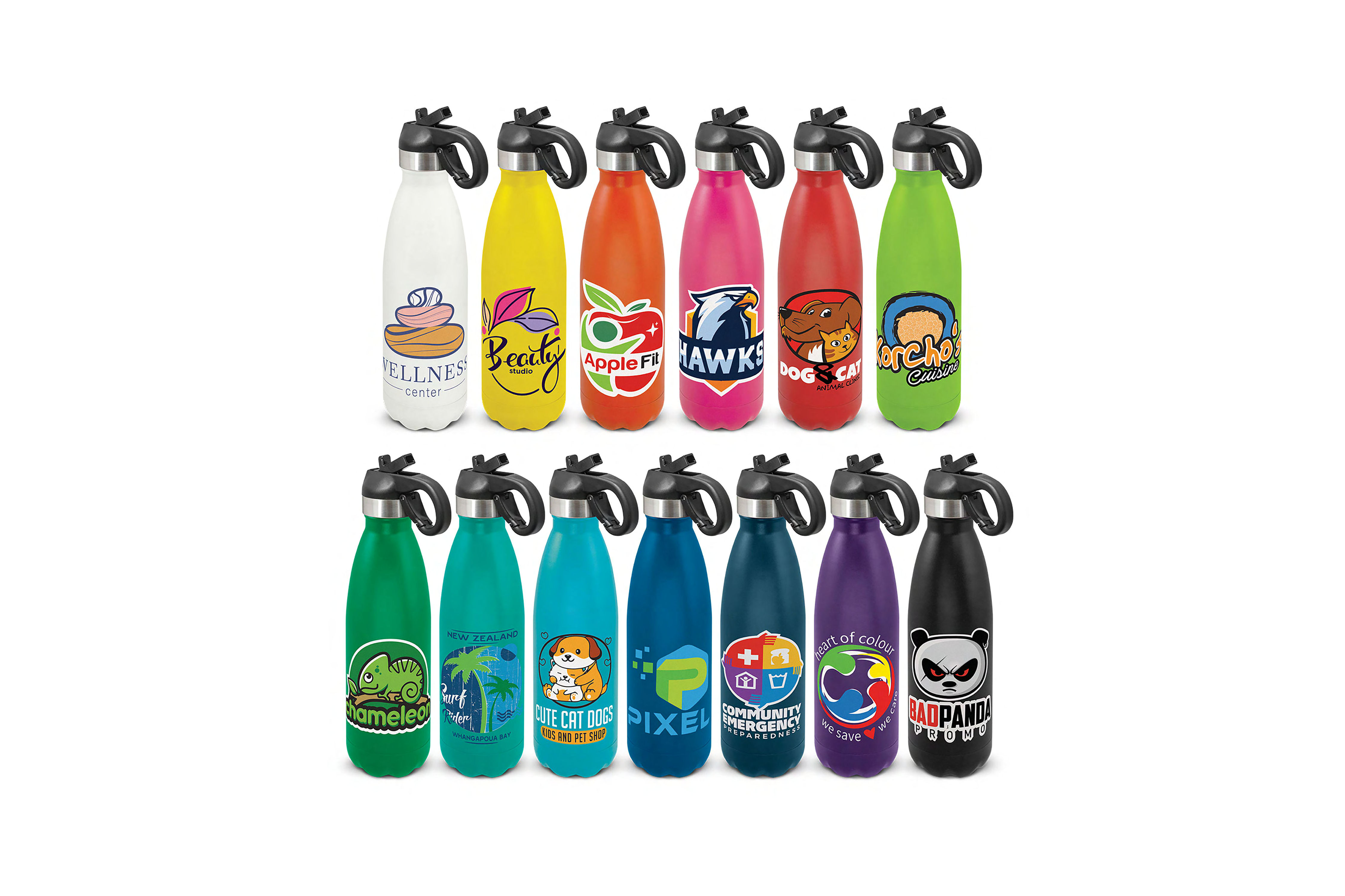 Promotional Products Australia - Custom Branded Bottles with Straw - Merchandise Up