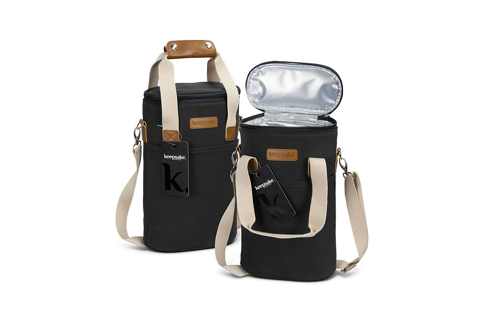 Thumbnail: Promotional Products Australia - Customised Cotton Canvas Wine Cooler Bags - Merchandise Up