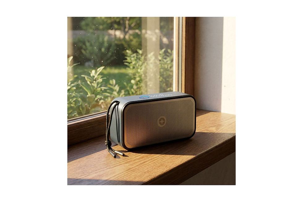 SWISS PEAK 10W bass speakers customised with your company logo for premium corporate gifts and exceptional everyday sound