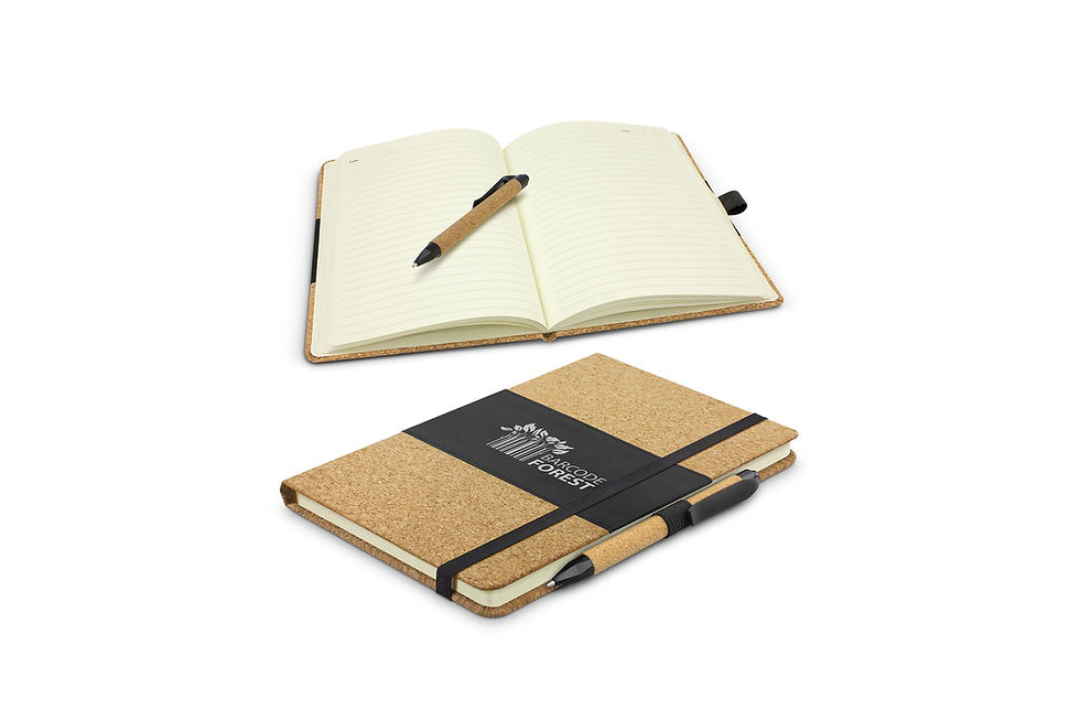 Promotional Products Australia - Custom Branded Cork PU Notebooks - Merchandise Up