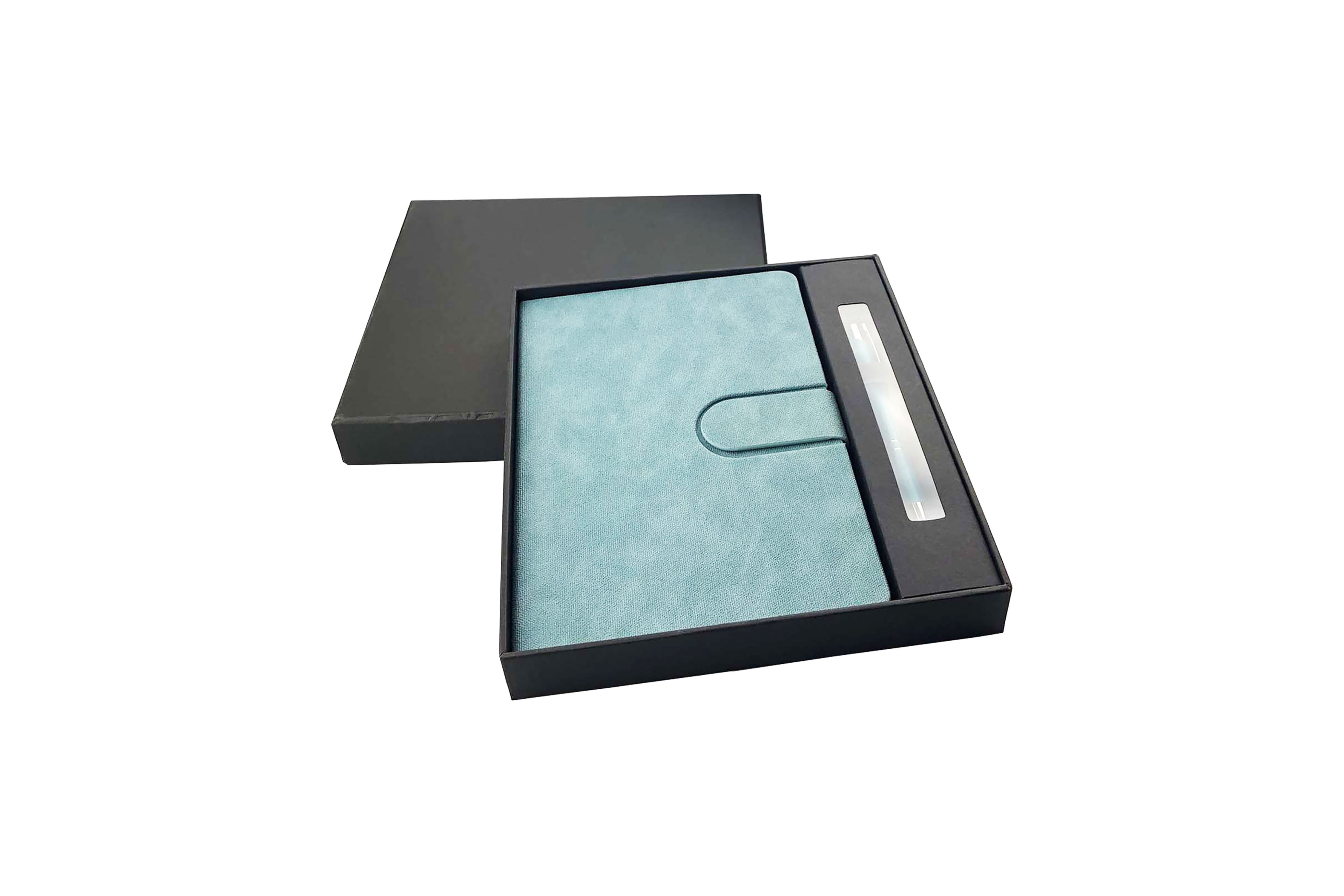 A5 notebook and pen gift sets customised with your company logo for premium corporate gifting and business events