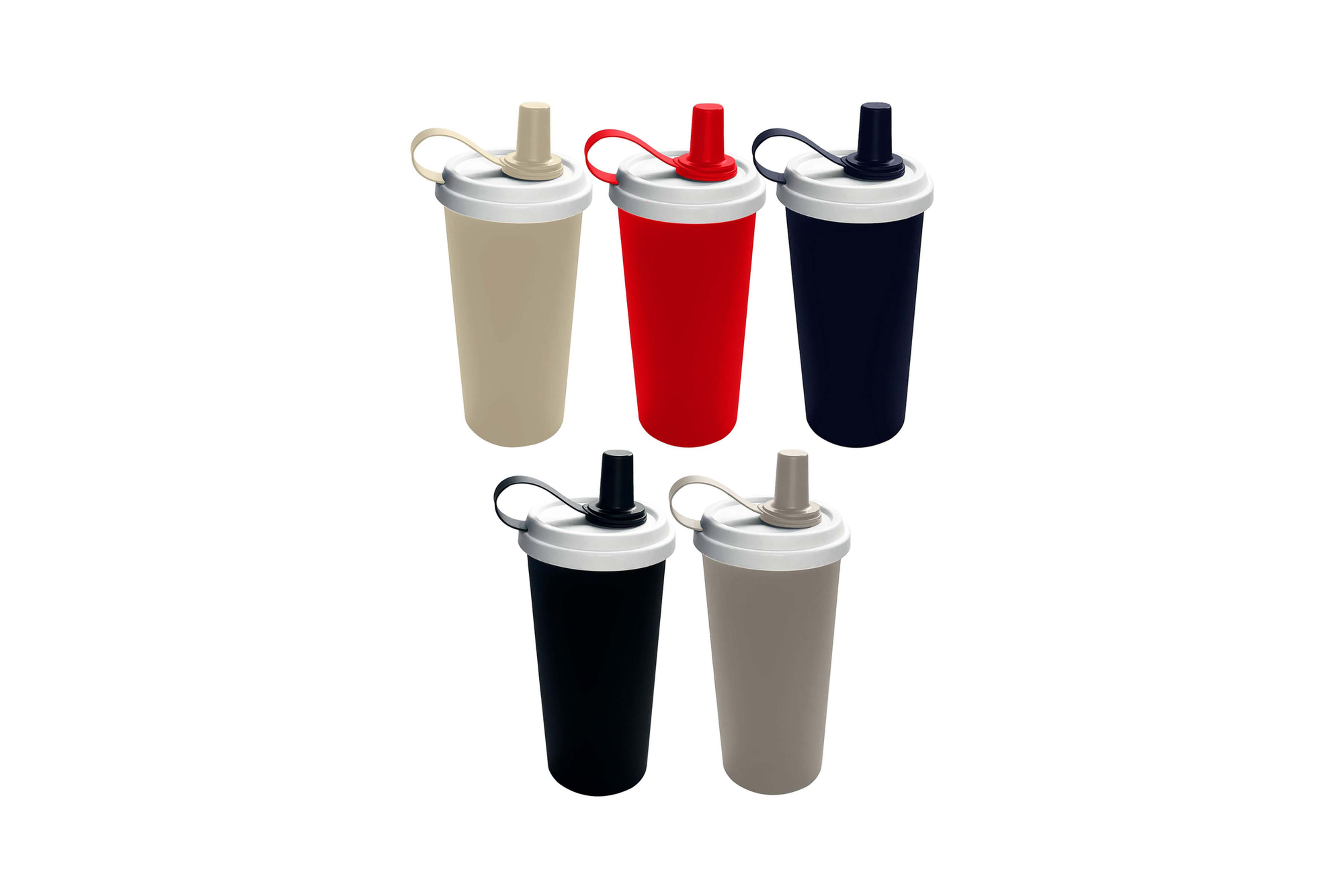 Custom branded 500ml double wall plastic tumbler for everyday drinks, corporate events and practical promotional merchandise