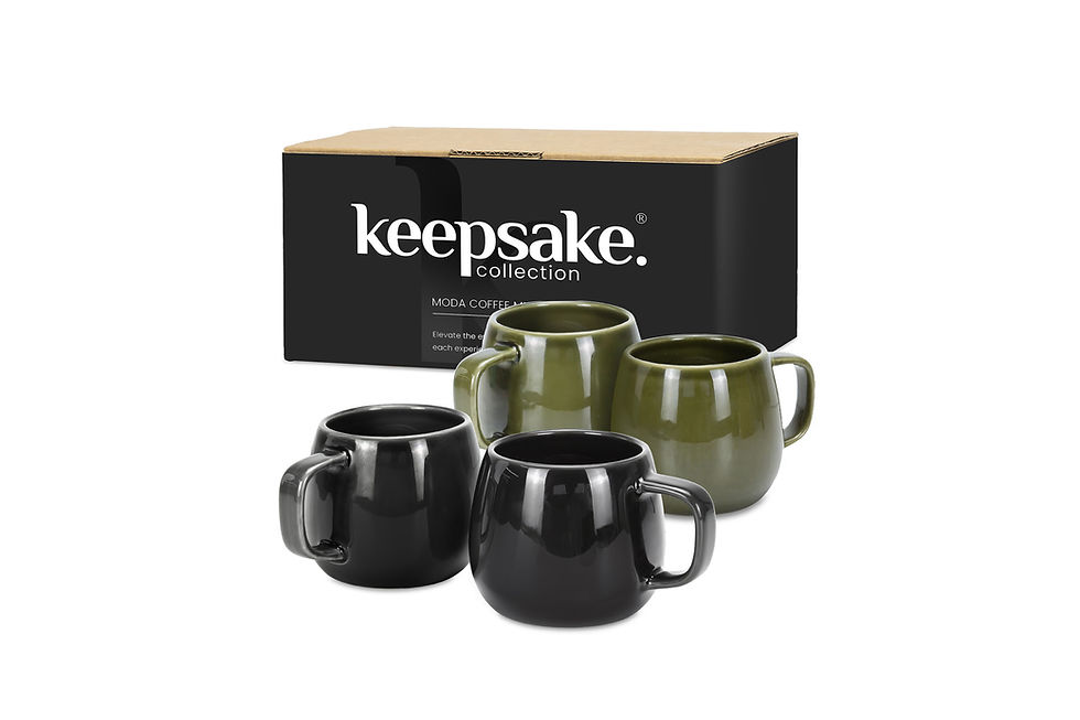 KEEPSAKE Moda coffee mug sets customised with your company logo for premium corporate gifts and everyday brand exposure
