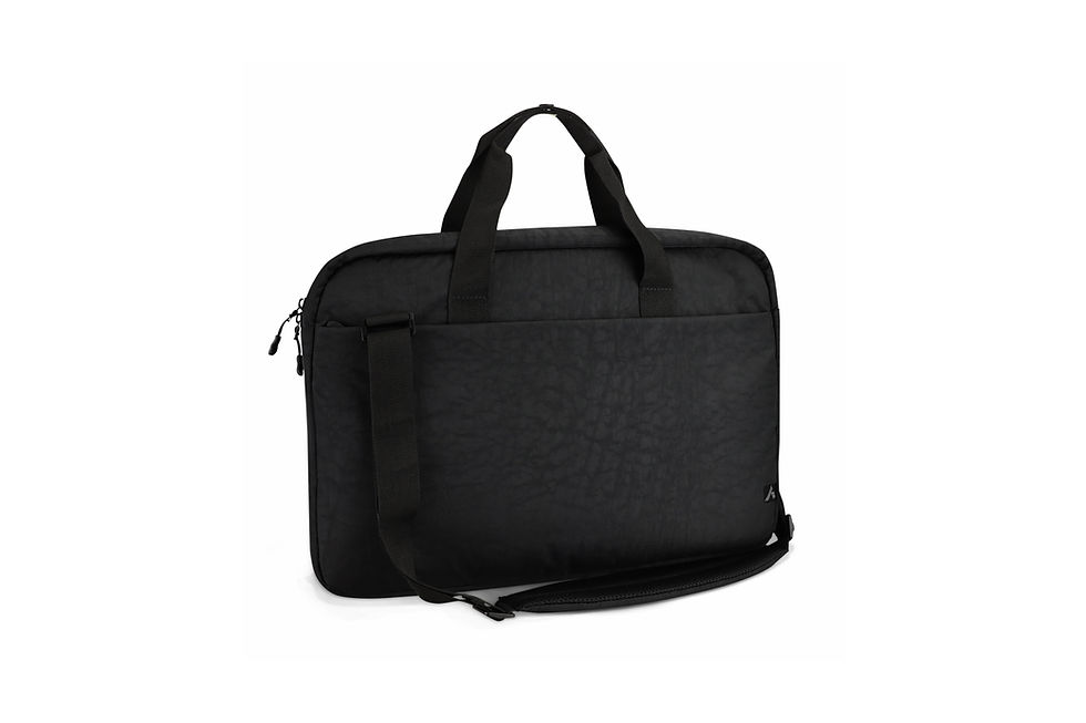 Branded water-resistant nylon laptop bags with custom logos, perfect for corporate promotions and giveaways.