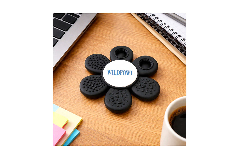 Silicone fidget flowers designed for promotional giveaways offer calming tactile play and brand visibility.
