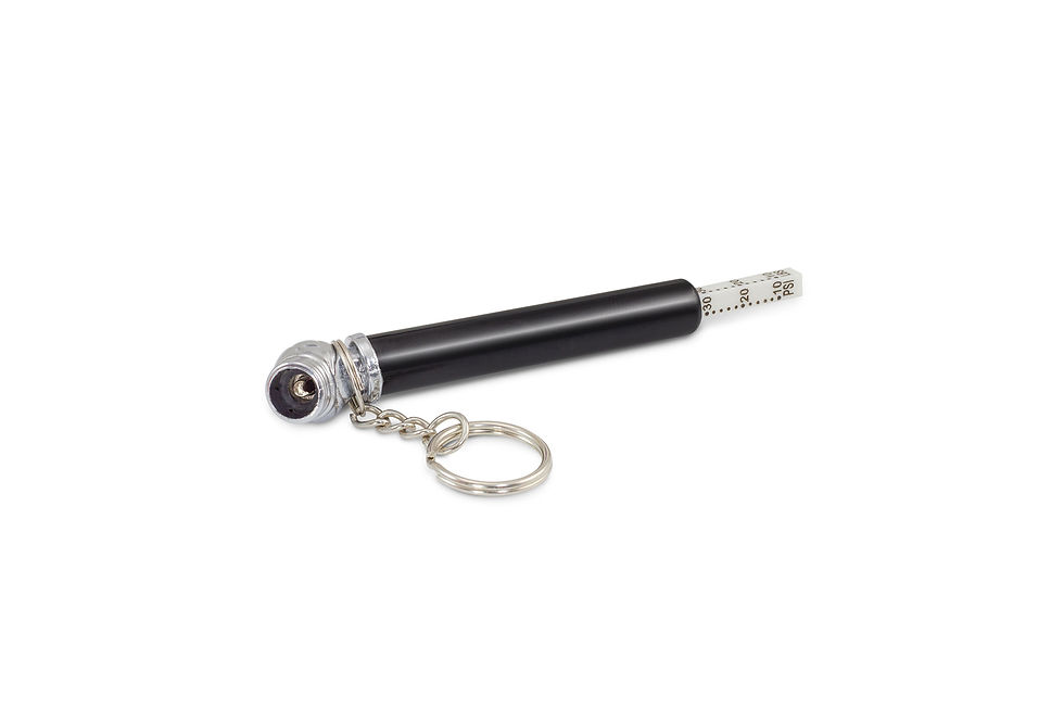 Thumbnail: Promotional Products and Giveaways Australia - Logo Branded Tyre Pressure Gauge Key Rings - Merchandise Up