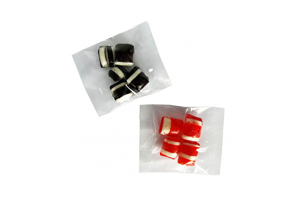 Thumbnail: Corporate coloured humbugs, nostalgic promotional confectionery for branding