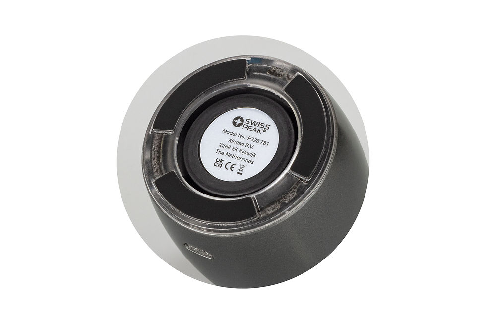 Thumbnail: Compact Swiss Peak speaker with superior audio quality and custom branding, ideal for executive gifts.