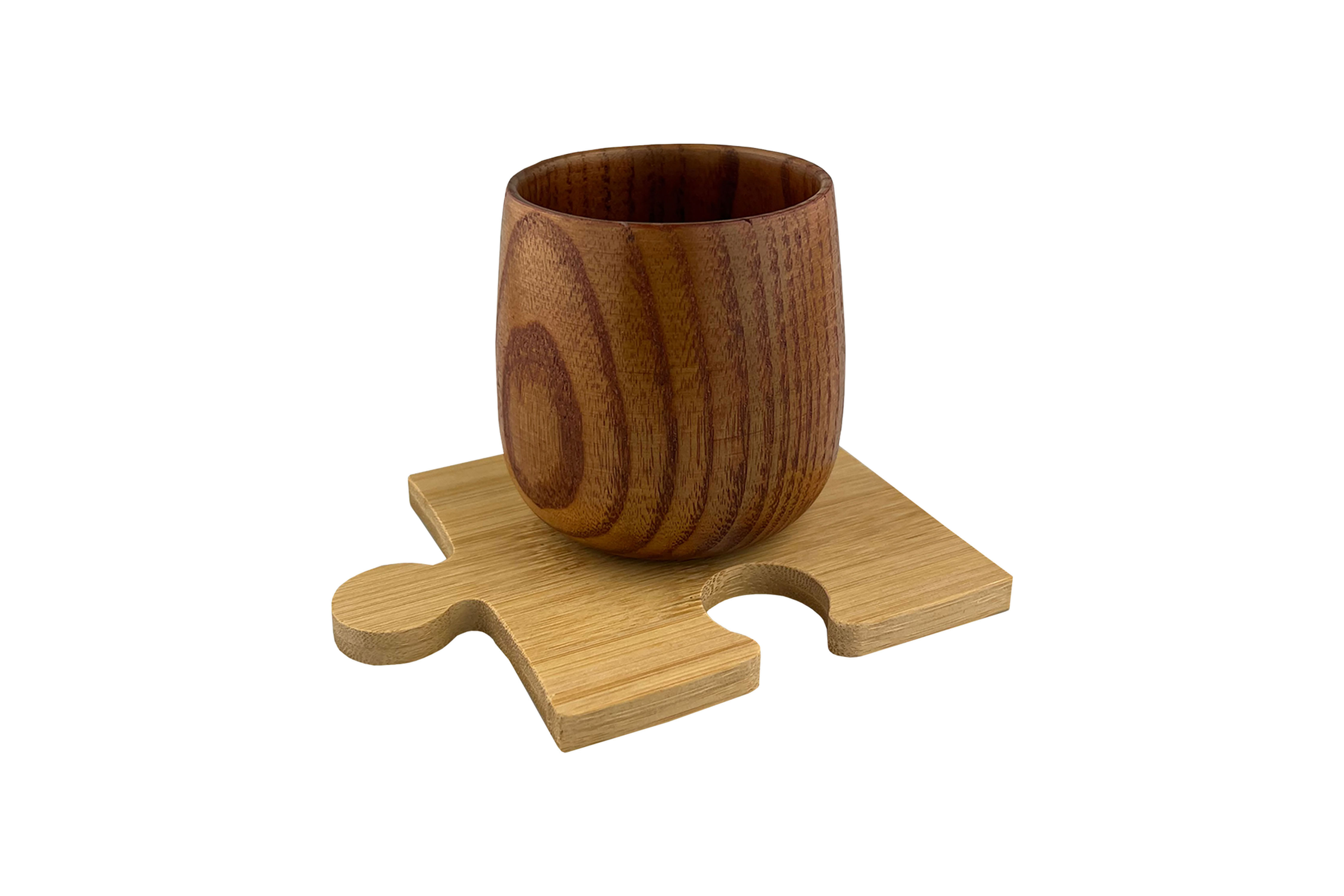 Crafted from jujube wood, this compact 210ml cup brings natural character to custom branded corporate merchandise
