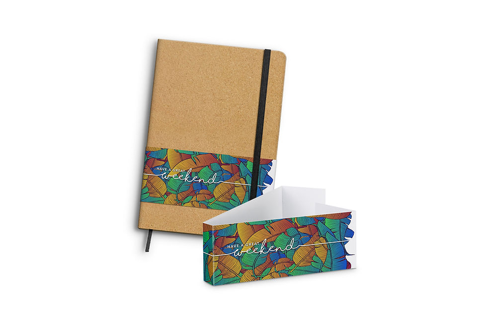 Thumbnail: Branded Cork Notebook A5 and pen set designed for corporate merchandise, staff gifts, and business events