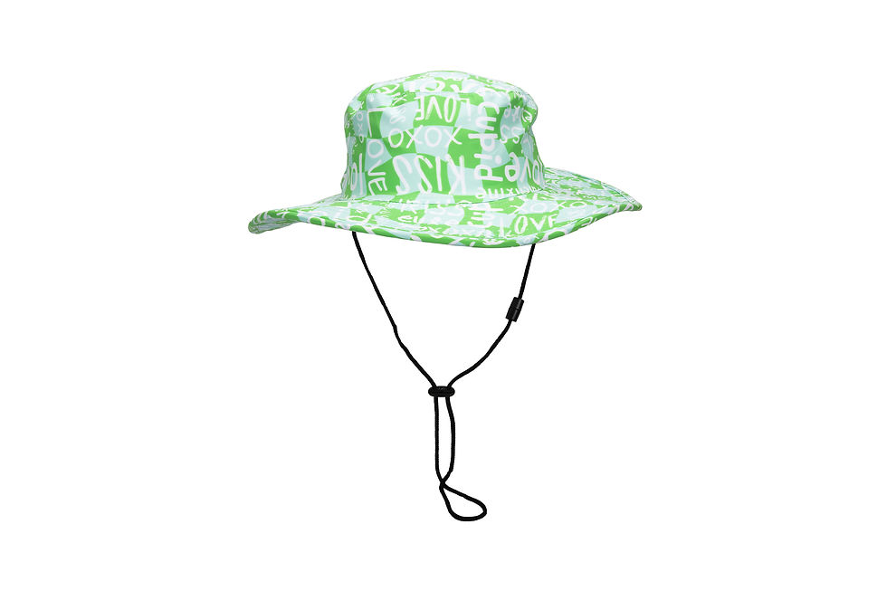 Branded wide brim hats featuring custom designs for sun-safe merchandise, campaigns and brand awareness activities