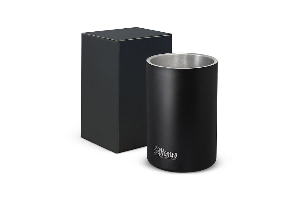 Thumbnail: Branded stainless steel wine cooler, a sleek and functional promotional item for wine enthusiasts, restaurants, luxury events