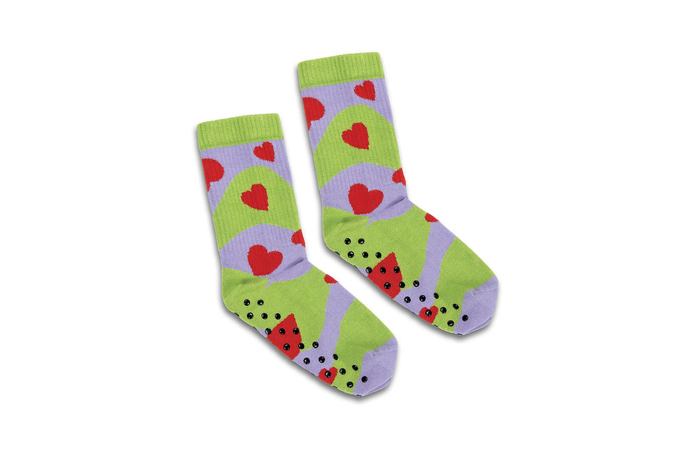 Bring your logo to practical activewear with personalised bamboo socks featuring grip soles for secure everyday movement