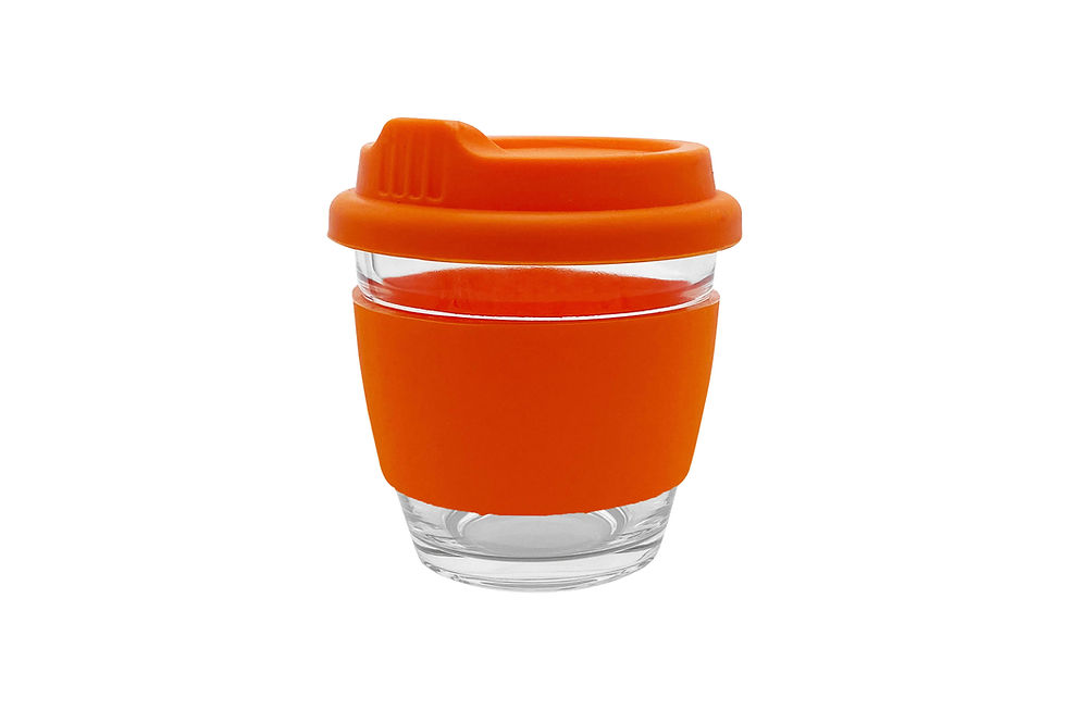 Thumbnail: Bring your logo to reusable drinkware with a compact glass Ecco Kuppa designed for cafés, events and coffee on the go