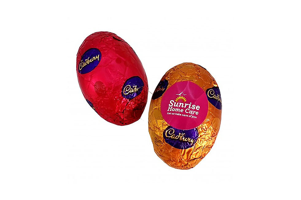 Custom printed Cadbury hollow Easter eggs for Easter campaigns and impactful brand engagement