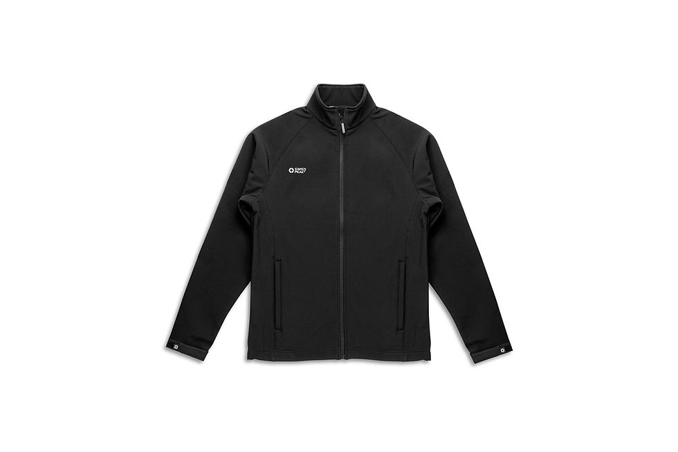 Premium SWISS PEAK styling makes this branded softshell a strong choice for client-facing teams, events and business travel