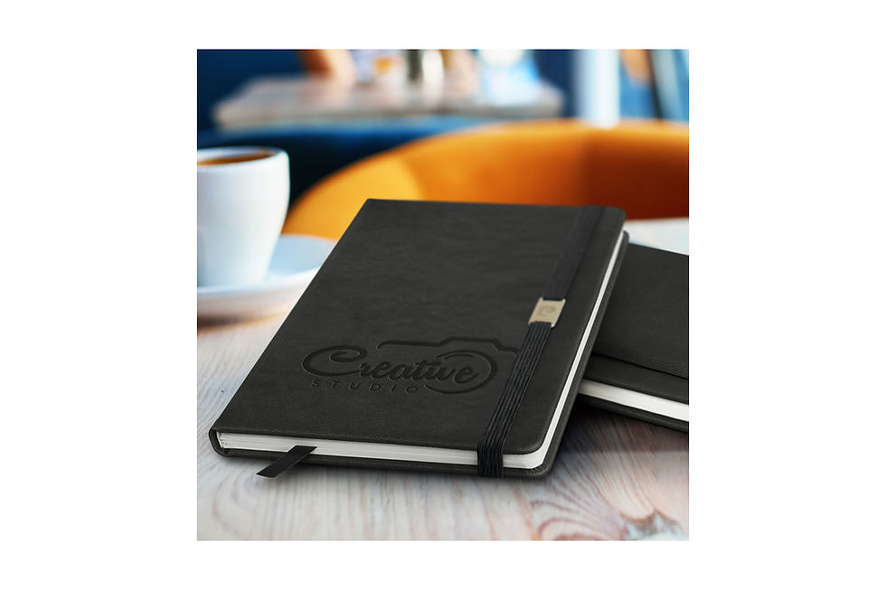 Custom branded PIERRE CARDIN Nouvelle Notebook A5 for premium corporate gifting, conferences, and executive branding
