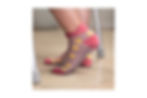 Custom non-slip ankle grip socks with silicone grips, perfect for yoga, pilates, and active promotions.