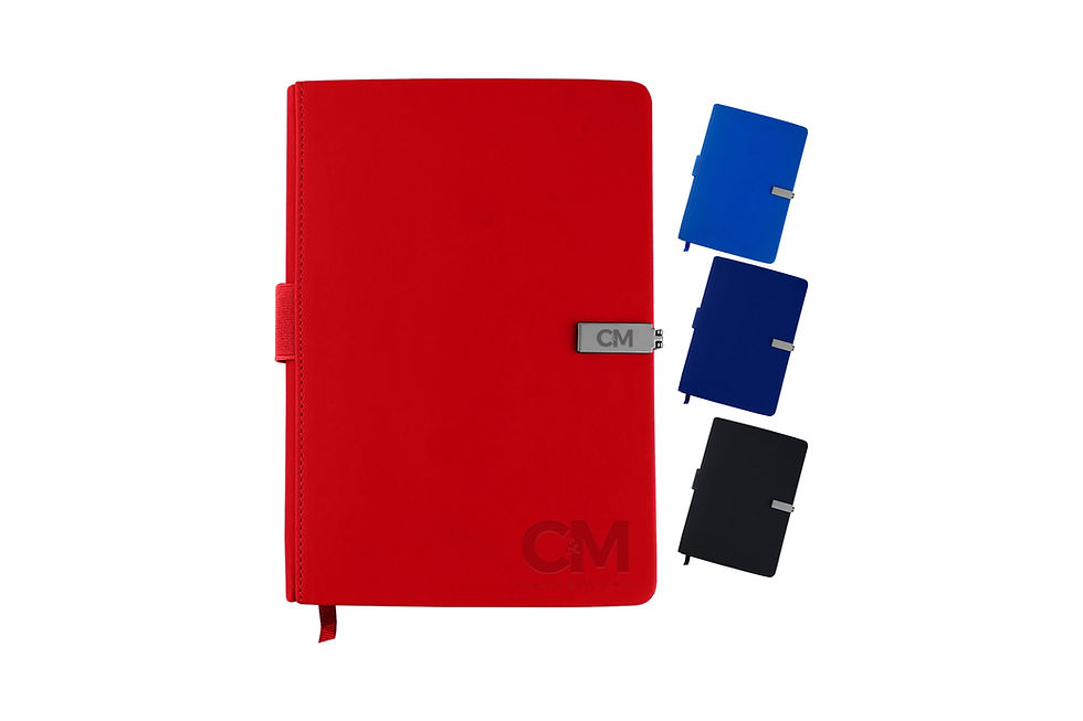 Custom A5 PU leatherette notebooks designed to showcase your brand at meetings, conferences and corporate events