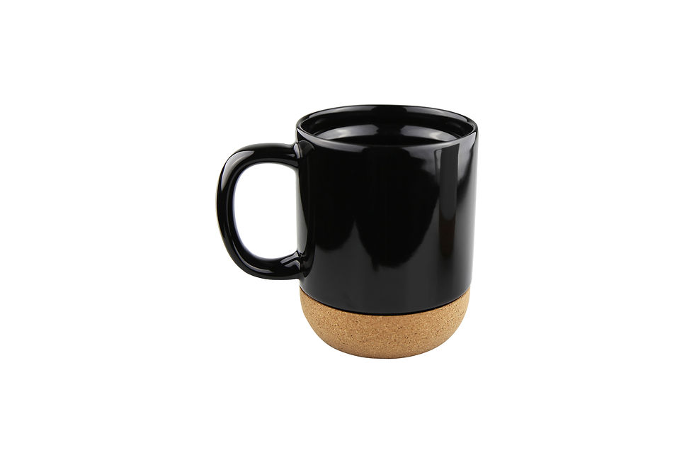 Thumbnail: Showcase your business branding on a stylish coffee mug featuring a protective cork bottom and contemporary design