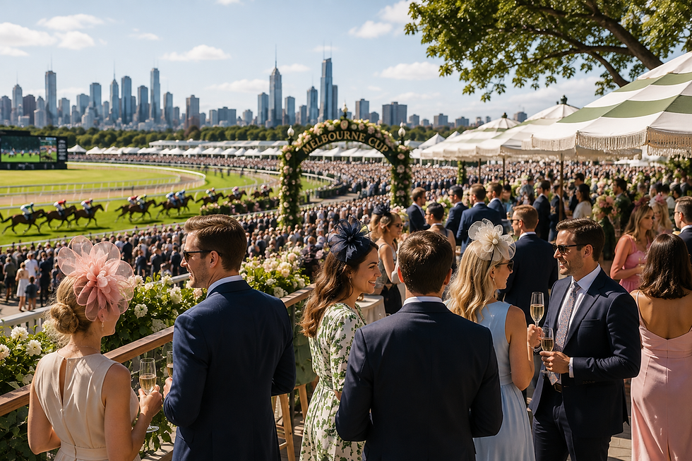 Spring Racing Carnival promotional products for Australian businesses showcasing custom branded merchandise, corporate event giveaways and premium client appreciation gifts