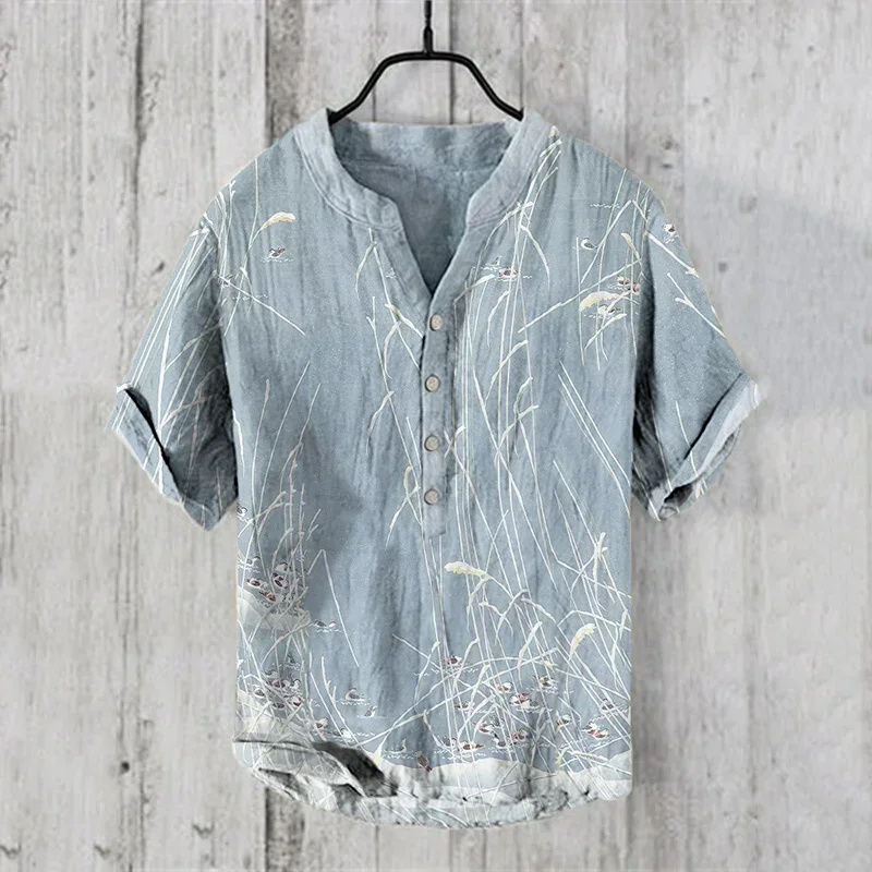 Thumbnail: Spring and summer shirts for men and women, stylish casual Hawaiian style shirts