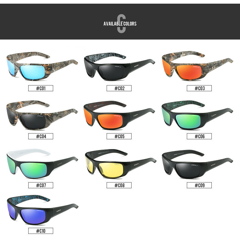 Thumbnail: New DUBERY Brand Camouflage Sports Men Sunglasses Fishing Polarized Sun Glasses 