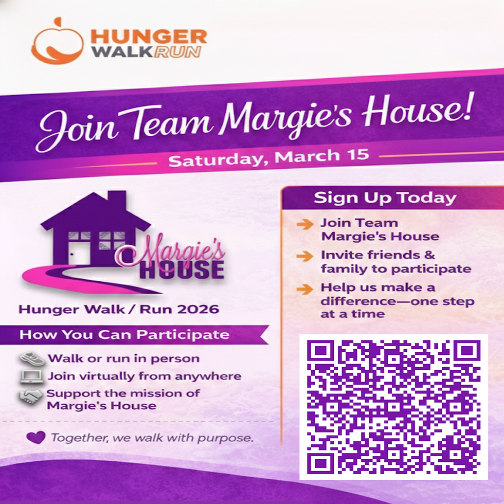 Join Team Margie’s House for the Hunger Walk/Run!