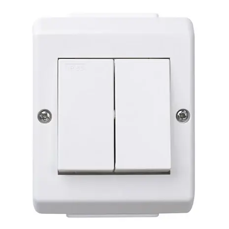 Kronbrytare utomhus vit RS | Elko