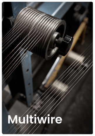 The input wires coming out of the coarse wire process are thinned in the latest technology multi-wire drawing machines and...