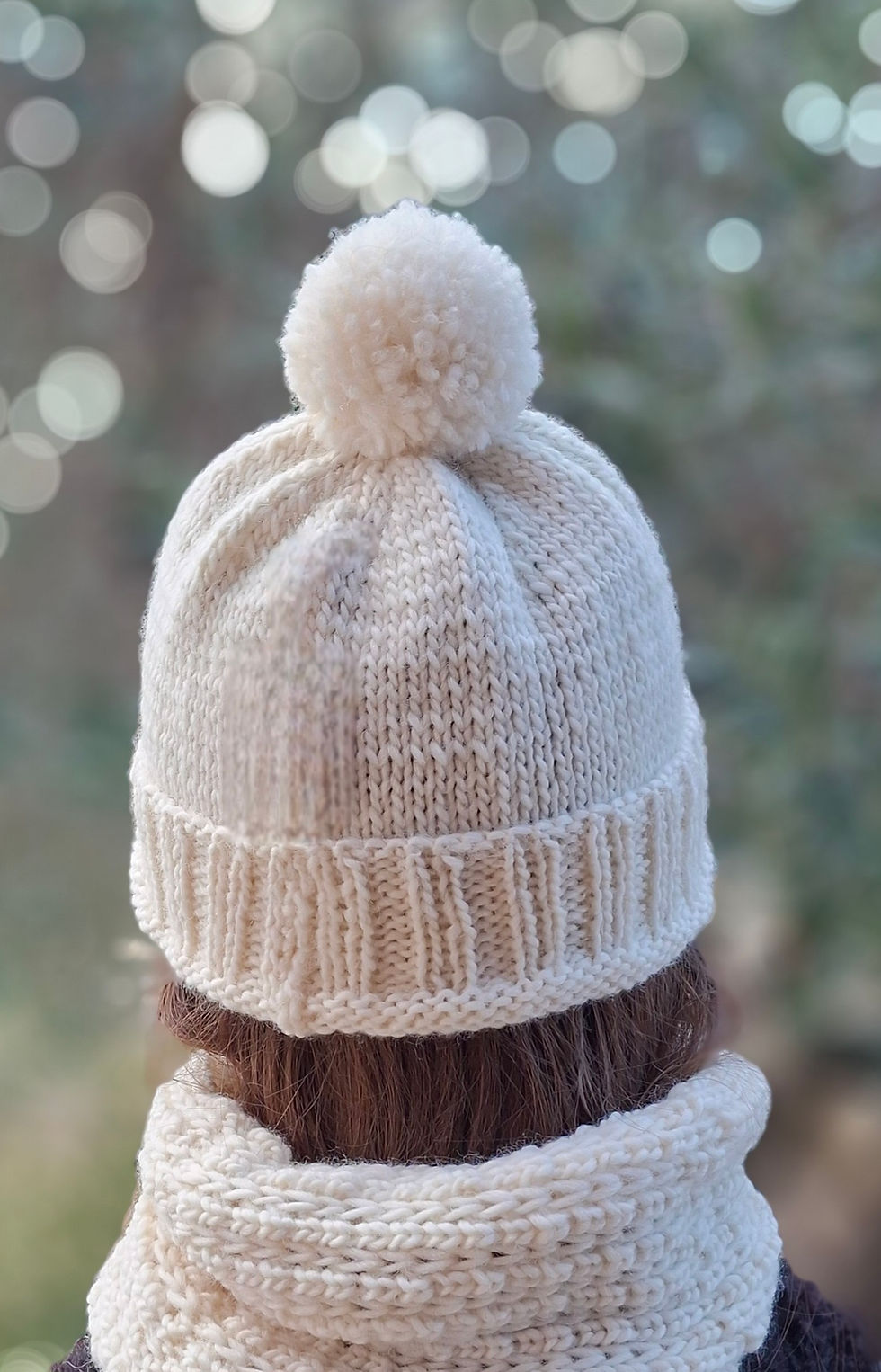 Miniature : BONNET-POMPON Blanc