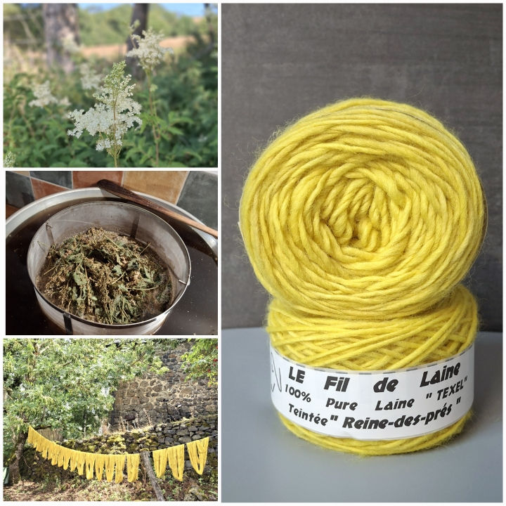 PELOTES Jaunes Teintées à la Reine des Prés