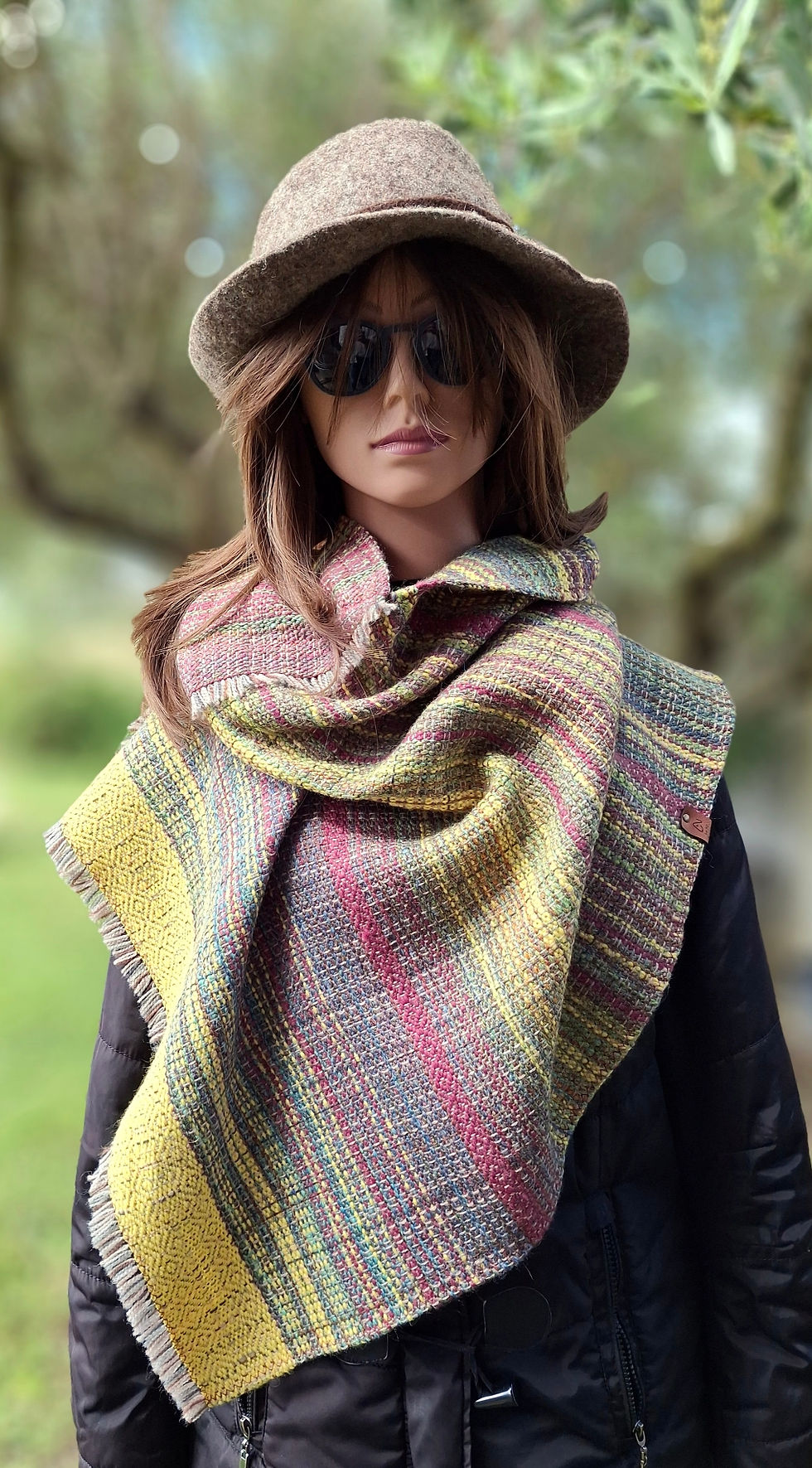 Miniature : PONCHO-ECHARPE Couleurs vives