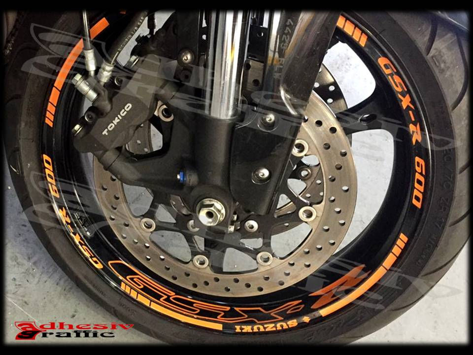 Miniatura: KIT VINILOS PEGATINAS LLANTAS SUZUKI GSXR