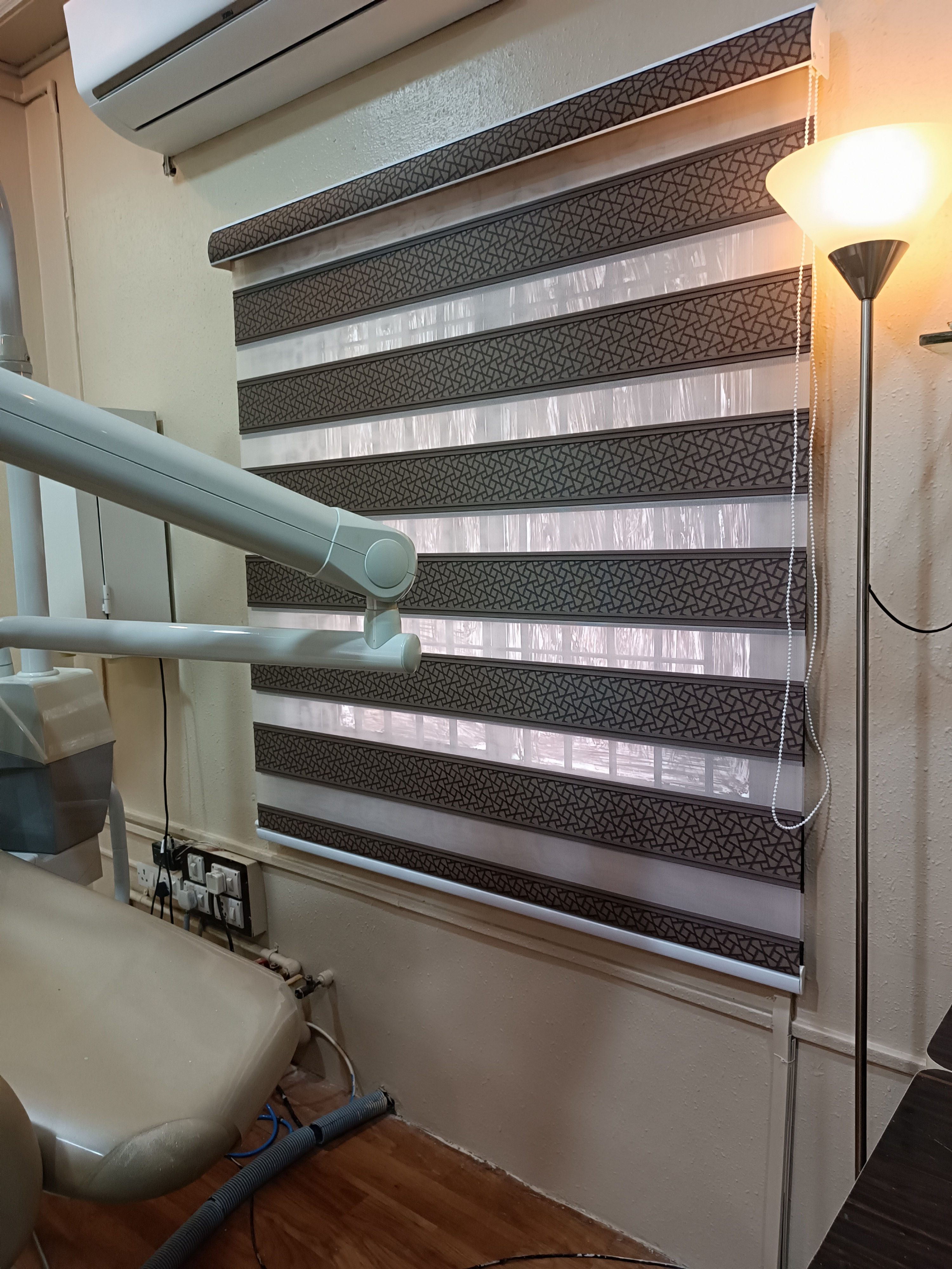 Brown Shade Zebra blinds