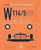 Mercedes Benz Icon poster series W115 W114