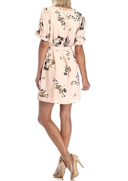 RUFFLE SLEEVE CORE MINI DRESS
