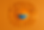 Orange geometric shapes form a circle on an orange background, featuring a central circle split into orange and blue halves, creating a playful mood.