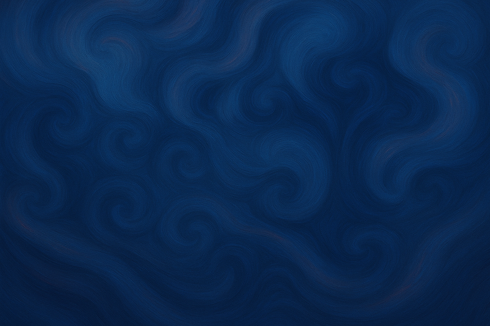 Blue swirling pattern resembling a starry night sky. No text. The image evokes a sense of calm and mystery with its abstract design.