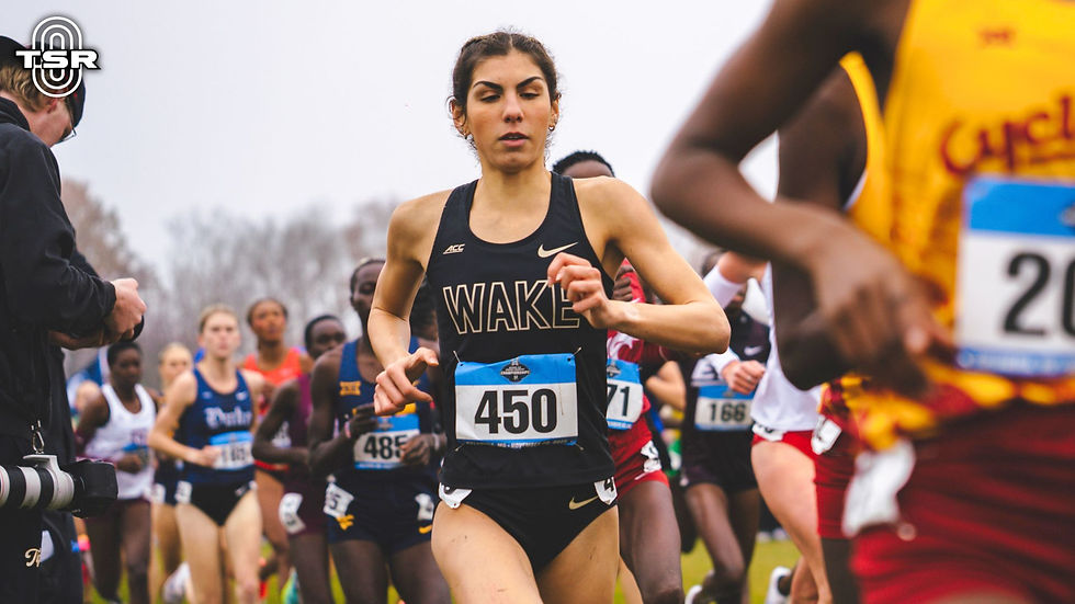 Angelina Perez competing at the NCAA XC Championships // Photo via Andrew LeMay