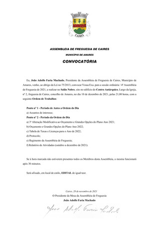 CONVOCATÓRIA